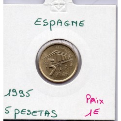 Espagne 5 pesetas 1995 Sup, KM 946 pièce de monnaie