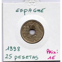 Espagne 25 pesetas 1998 Sup, KM 990 pièce de monnaie