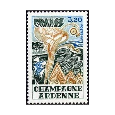 Timbre France Yvert No 1920 Région Champagne-Ardennes