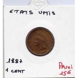 Etats Unis 1 cent 1987 TTB+, KM 90a pièce de monnaie
