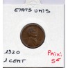 Etats Unis 1 cent 1920 Sup, KM 132 pièce de monnaie