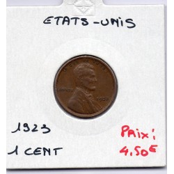 Etats Unis 1 cent 1923 TTB, KM 132 pièce de monnaie