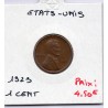 Etats Unis 1 cent 1923 TTB, KM 132 pièce de monnaie