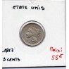 Etats Unis 3 cents 1867 SPL, KM 95 pièce de monnaie