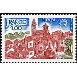 Timbre France Yvert No 1928 Europa, village provençal