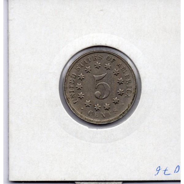 Etats Unis 5 cents 1867 Sup+, KM 97 pièce de monnaie