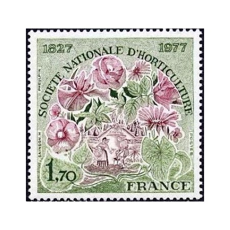 Timbre France Yvert No 1930 Socièté nationale d'horticulture