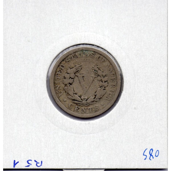 Etats Unis 5 cents 1911 B, KM 112 pièce de monnaie