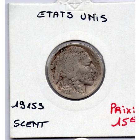 Etats Unis 5 cents 1915 S TB, KM 134 pièce de monnaie