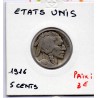 Etats Unis 5 cents 1916 TB, KM 134 pièce de monnaie