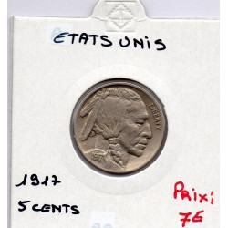 Etats Unis 5 cents 1917 TTB, KM 134 pièce de monnaie