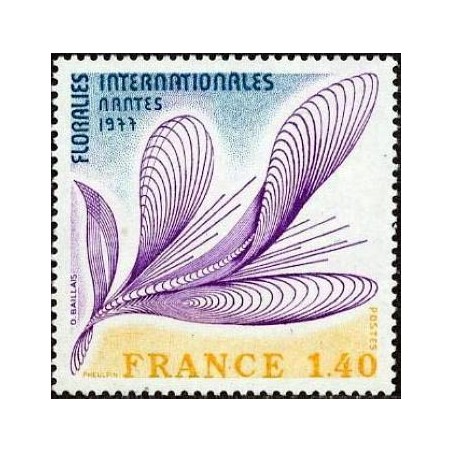 Timbre France Yvert No 1931 Nantes, floralies internationales
