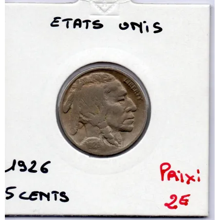 Etats Unis 5 cents 1926 TTB, KM 134 pièce de monnaie