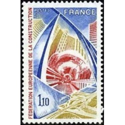 Timbre France Yvert No 1934 Fédération européenne de la construction