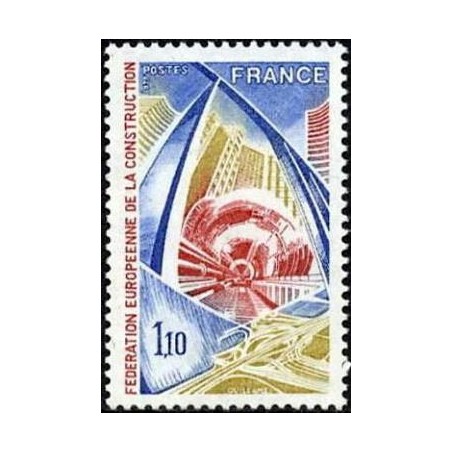 Timbre France Yvert No 1934 Fédération européenne de la construction