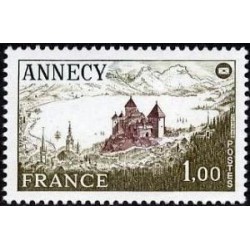 Timbre France Yvert No 1935 Annecy, 50e congrés national de la Fédération des sociétés philatéliques