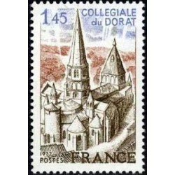 Timbre France Yvert No 1937 Collégiale de Dorat