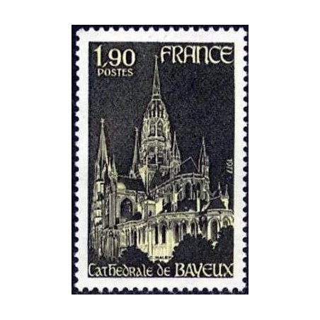 Timbre France Yvert No 1939 Cathédrale de Bayeux
