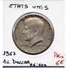 Etats Unis 1/2 Dollar 1967 TTB, KM 202a pièce de monnaie