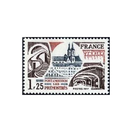 Timbre France Yvert No 1947 Abbaye des Prémontrés à Pont-à-Mousson