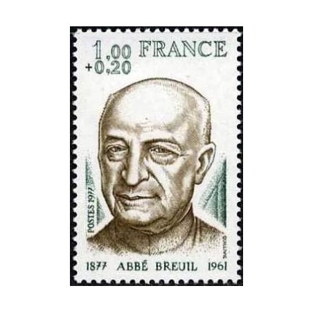 Timbre France Yvert No 1954 Abbé Breuil