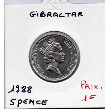 Gibraltar 5 pence 1988 Sup, KM 22.1 pièce de monnaie
