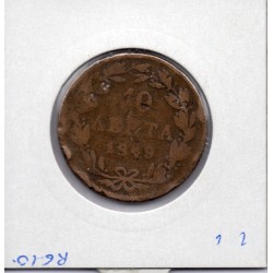 Grece 10 Lepta 1849 B-, KM 29 pièce de monnaie