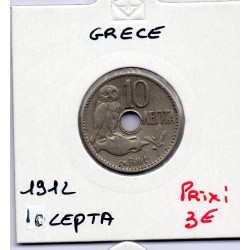 Grece 10 Lepta 1912 TB-, KM 63 pièce de monnaie