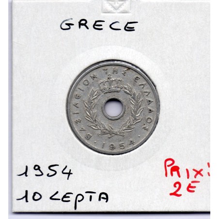 Grece 10 Lepta 1954 Sup, KM 78 pièce de monnaie