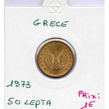 Grece 50  Lepta 1973 Sup, KM 106 pièce de monnaie