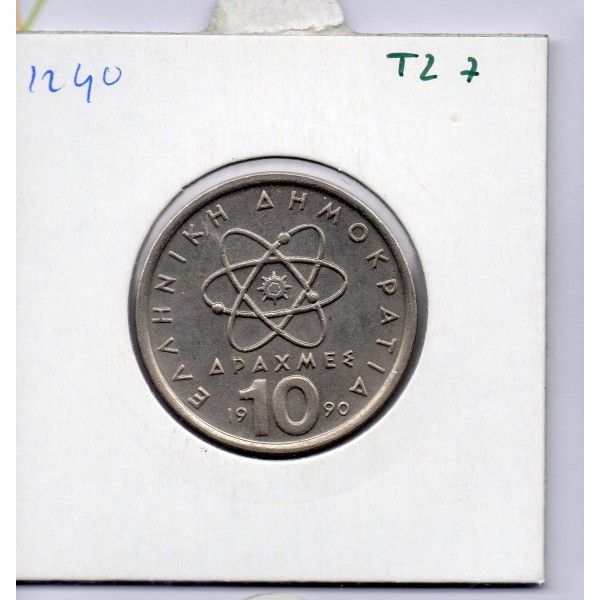 Grece 10 Drachmai 1990 Sup, KM 119 pièce de monnaie