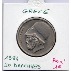 Grece 20 Drachmai 1984 Sup, KM 120 pièce de monnaie