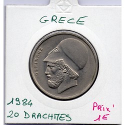 Grece 20 Drachmai 1984 Sup, KM 120 pièce de monnaie