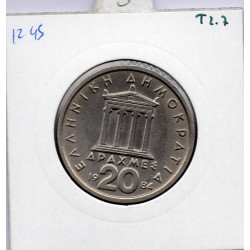 Grece 20 Drachmai 1984 Sup, KM 120 pièce de monnaie