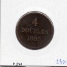 Guernesey 4 Doubles 1885 TB, KM 5 pièce de monnaie