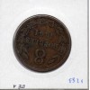 Guernesey 8 Doubles 1864 TB+, KM 7 pièce de monnaie
