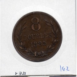 Guernesey 8 Doubles 1885 TTB, KM 7 pièce de monnaie