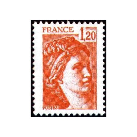 Timbre France Yvert No 1974 Type Sabine