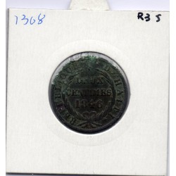 Haiti 2 centimes 1846 TTB, KM 26 pièce de monnaie