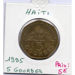 Haiti 5 gourdes 1999 Sup, KM 156 pièce de monnaie