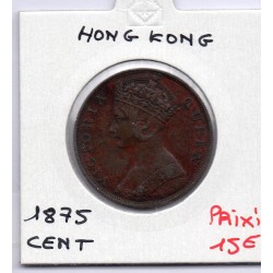 Hong Kong 1 cent 1875 TTB, KM 4.1 pièce de monnaie