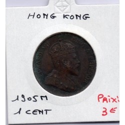 Hong Kong 1 cent 1905 H Heaton TB+, KM 11 pièce de monnaie