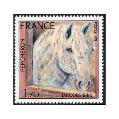 Timbre France Yvert No 1982 Percheron de Jacques Birr