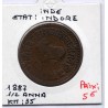 Inde Indore 1/2 anna 1887 TB, KM 35 pièce de monnaie