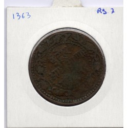 Inde Indore 1/2 anna 1887 TB, KM 35 pièce de monnaie