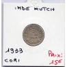 Inde Kutch 1 kori 1933 TTB, KM Y59 pièce de monnaie