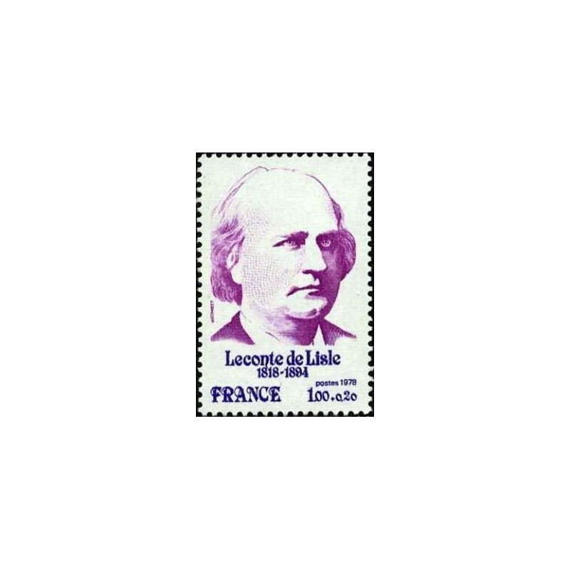 Timbre France Yvert No 1988 Leconte de Lisle