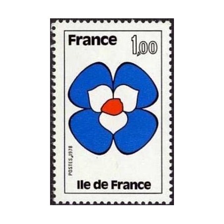 Timbre France Yvert No 1991 Région Ile-de-France