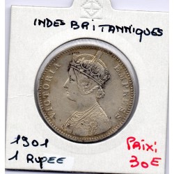 Inde Britannique 1 rupee 1901 TTB, KM 492 pièce de monnaie