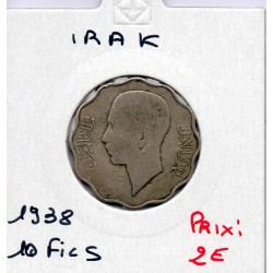 Irak 10 fils 1938 B, KM 103a pièce de monnaie